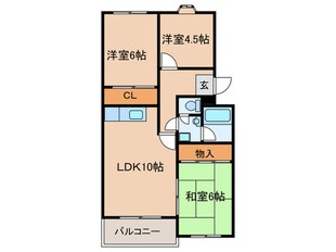 セントラルハイツの物件間取画像